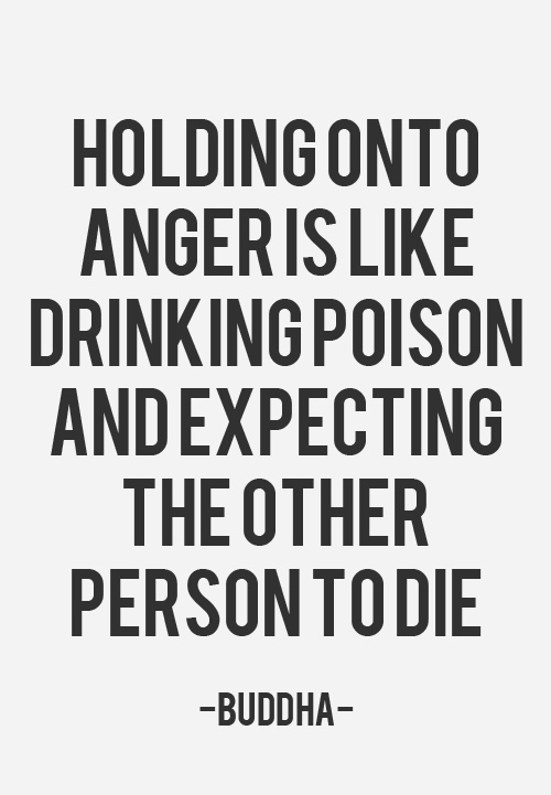 holding on to anger