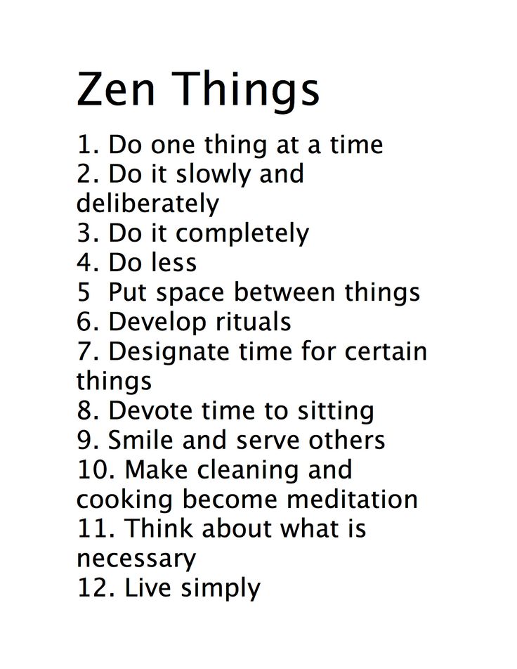 zen things